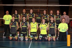 Con el equipo belga Volley Guibertin.