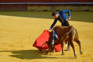 Para muchos niños fue la primera vez que veían a un torero.