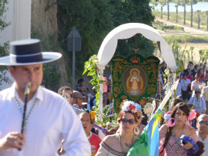 Una filial durante el recorrido a Moguer.