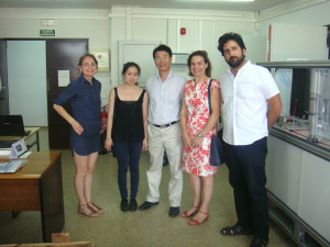 Visita del profesor chino a la Universidad de Huelva.