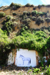 Ventana repara paredes abandonadas para colocar en ellas sus creaciones.