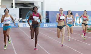 Aauri Lorena Bokesa, una de las favoritas en la prueba de 400 metros lisos.