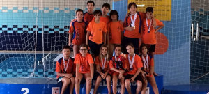 Representantes del CN Huelva en el torneo celebrado en Dos Hermanas.