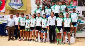 Los campeones de Andalucía tras la carrera en Osuna.