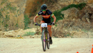 El campeón Francisco Javier Macías en pleno esfuerzo.