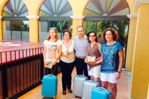 Equipo ganador de la prueba de golf celebrada en Isla Canela.