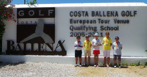 Los niños que representaron a la Acdeamia de Chris Truter en Costa Ballena Golf.