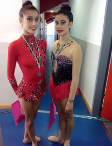 Marta Crespo y  Alba Orellana brillaron en el torneo de Cártama.