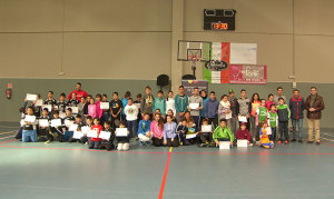 Participantes en la sesión de bádminton en Mazagón.