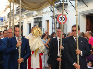 Procesión del Corpus Christie en Moguer.