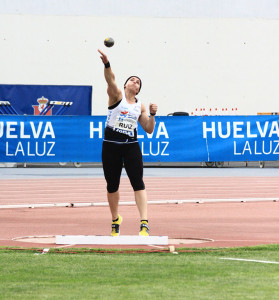 Úrsula Ruiz fue la triunfadora en el lanzamiento de peso. / Foto: Josele Ruiz.