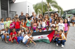 Niños saharauis pasan el verano en la provincia.