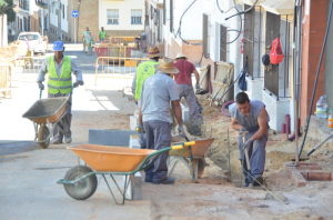 Obras en Palos de la Frontera.