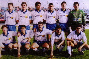 Santisteban en el once que ganó 0-4 al Xerez en la temporada 93/94