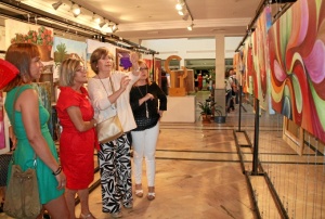 os trabajos están expuestos en el hall del Centro Cultural de Cartaya.