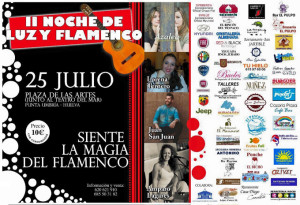 Cartel de la 'II Noche de Luz y Flamenco' de Punta Umbría.