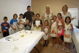 Alumnos y profesores partícipes en el Taller ' Minichef saludable 2015'