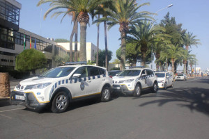 Los nuevos vehículos de la Policía portuaria de Huelva.