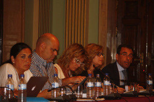 Miembros del Grupo Popular en el Ayuntamiento de Huelva.