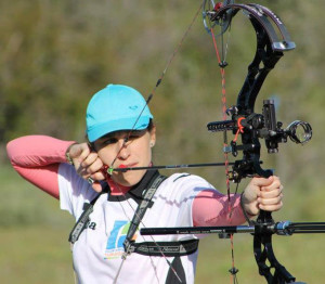 La arquera Elena Rodríguez.