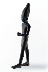 Estatuilla egiptizante que representa al dios Reshef.