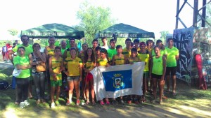 El equipo de Piragüismo Tartessos en Zamora.