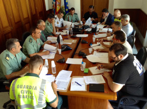 Reunión de coordinación de cara a la romería de Clarines 2015.