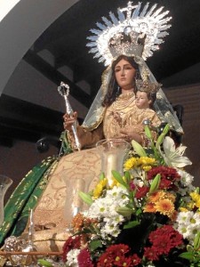 Imagen de la Virgen de los Clarines.