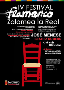 Cartel del Festival Flamenco de Zalamea 2015.