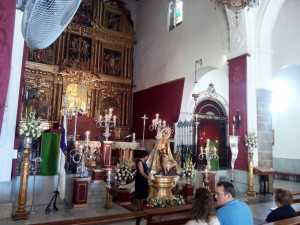 La Bajada tenía lugar en la Parroquia de Nuestra Señora de Las Angustias.