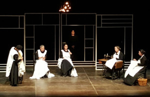 Un momento de la representación de 'La casa de Bernarda Alba'.