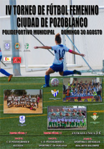 Cartel del torneo al que acude el equipo de Huelva.