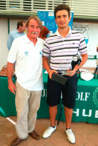 Carlos Leandro Rodríguez, primer clasificado scratch del III Torneo Banco de Alimentos de Huelva.