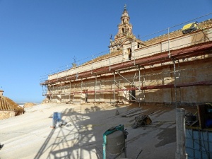 Nueva cubierta norte que sustituye a la de madera.