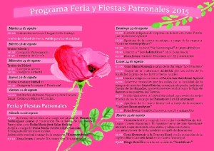 Programación de las Fiestas de San Bartolomé.