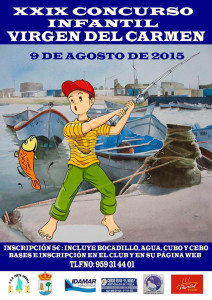 Cartel del Concurso de Pesca que se celebra en Punta Umbría.