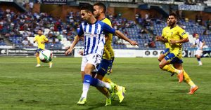 Miguelito, muy incisivo en el tiempo que estuvo en el campo. / Foto: Josele Ruiz.