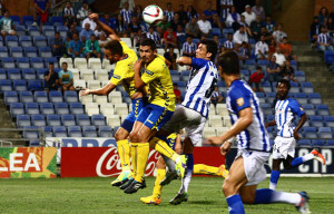 Zamora en una de sus subidas al remate. / Foto: Josele Ruiz.