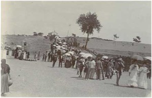 Inauguración de la Estación de Zalamea la Real en 1904. Col. Particular.