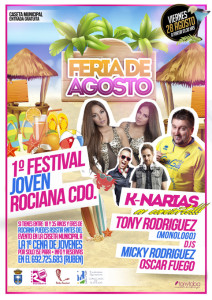 Cartel del I Festival Joven Rociana del Condado.