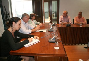 El alcalde de Cartaya ha presidido la reunión.