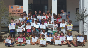 Los pequeños que han participado en la última edición del campamento.