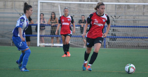 Martina Capelli, en un lance durante el encuentro de la pretemporada ante el CD Híspalis.