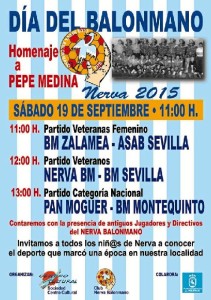 Cartel del evento deportivo.