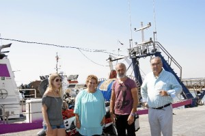 La productora visitaba el municipio isleño este lunes 7 de septiembre.