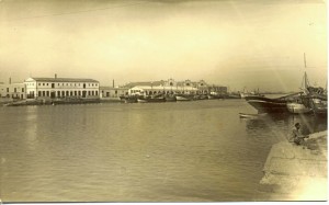 Muelle Pesquero de Isla Cristina alrededor de 1970.