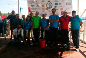 Algunos de los galardonados en el concurso de pesca.