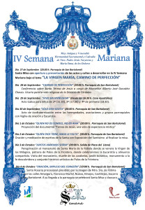 Programa de actos organizados por la Hermandad Sacramental y Cofradía de Ntro. Padre Jesús Nazareno y María Santísima de los Dolores de Rociana.