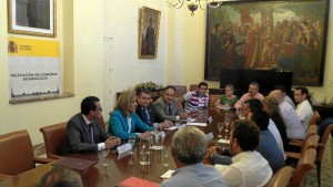 Reunión de Báñez con los representantes de la Plataforma.