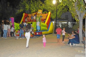 Un castillo hinchable hizo las delicias de los más pequeños.